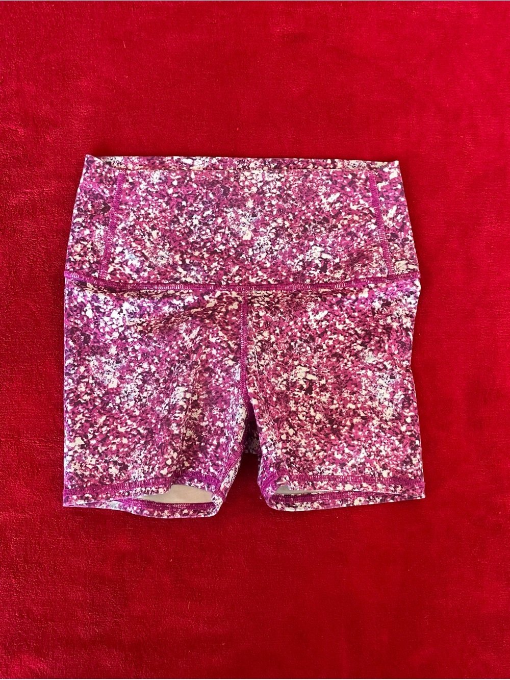 All in Motion Girl's High Waist Multicolor Tie-Dye Splatter Activewear Shorts M